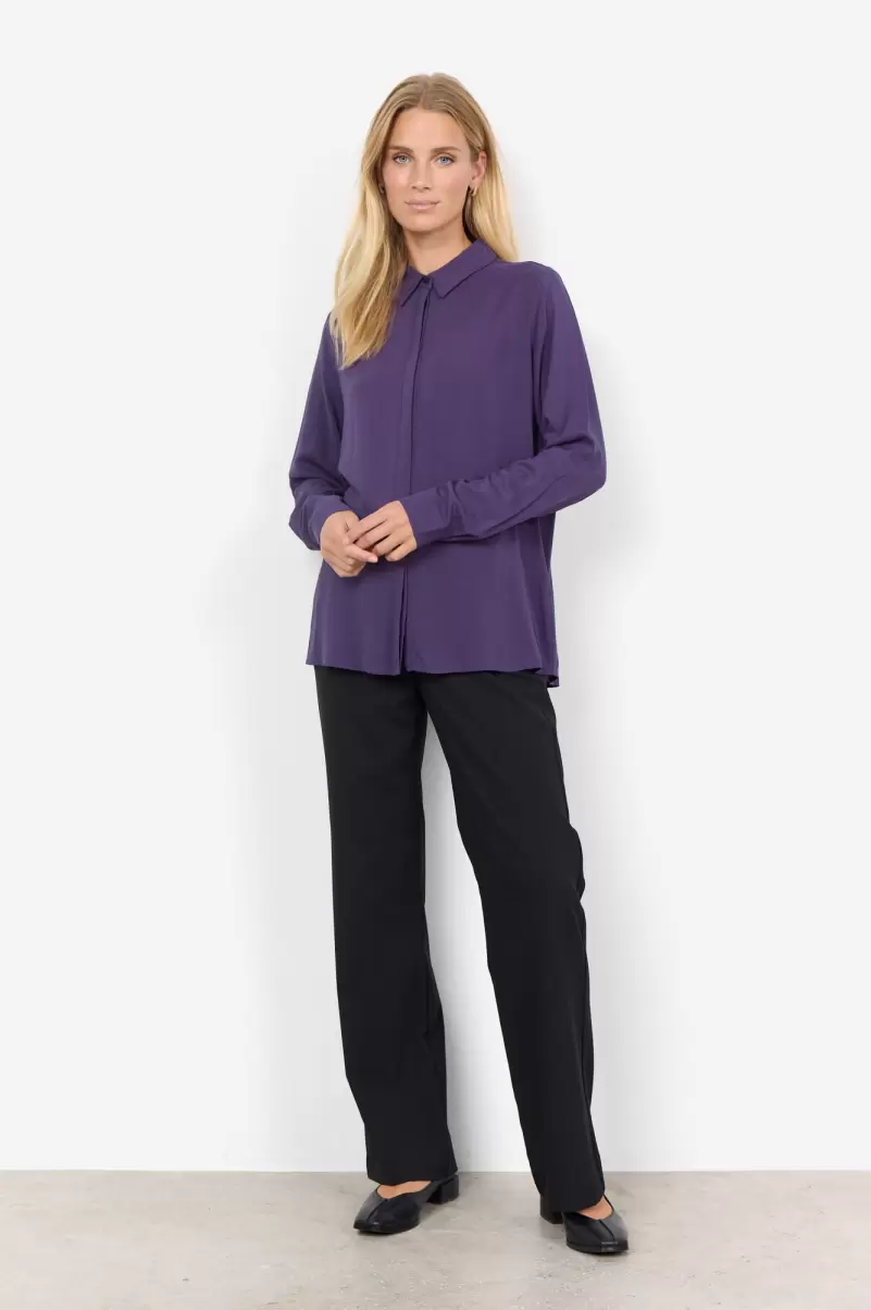 Blusen & Hemden Material Sc-Radia 156 Hemd Violett Damen Soyaconcept - 1