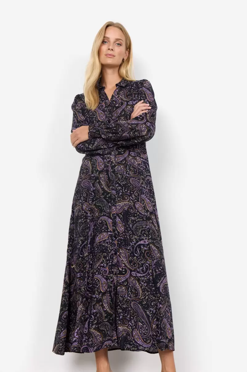 Produktstrategie Soyaconcept Damen Kleider Sc-Vica 3 Kleid Violett - 1