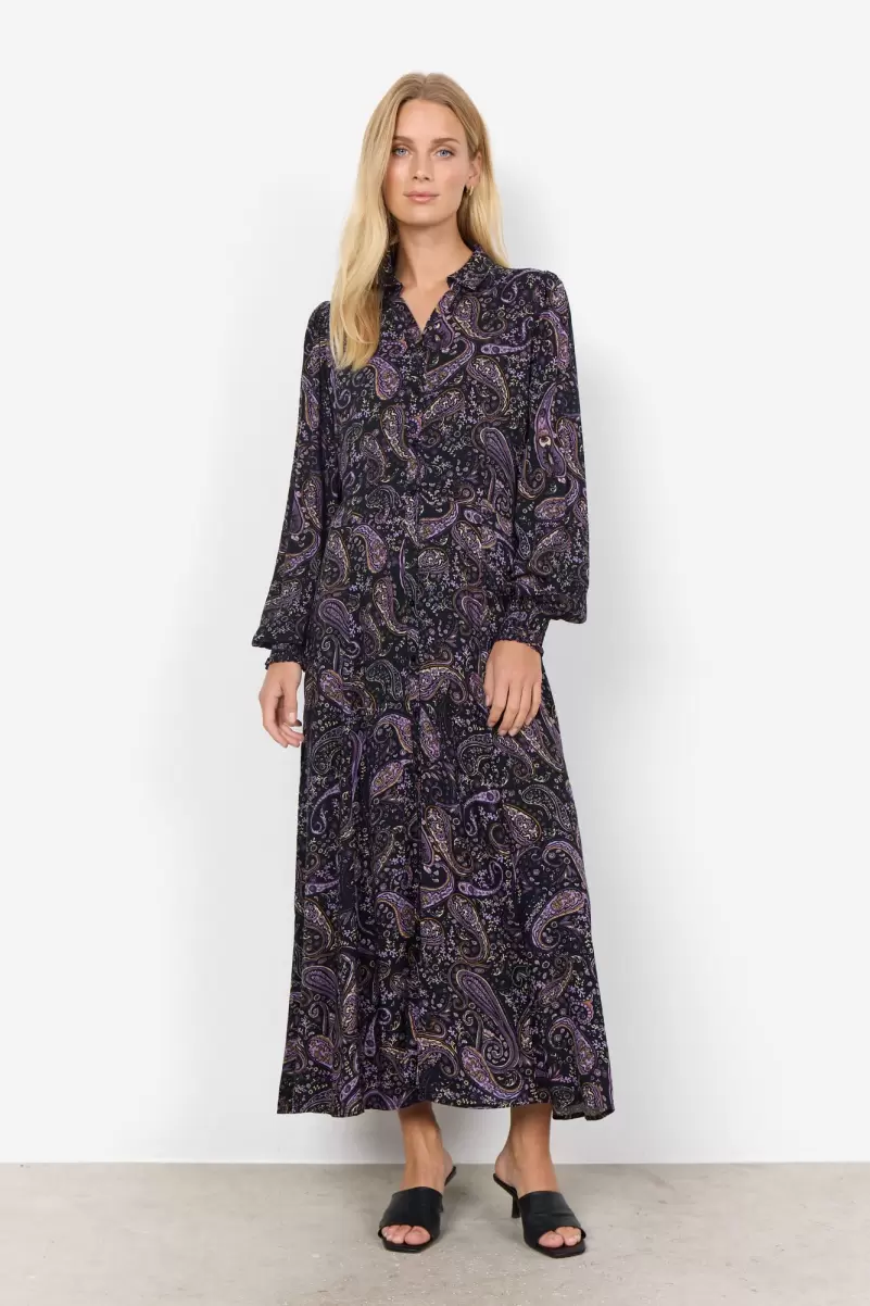Produktstrategie Soyaconcept Damen Kleider Sc-Vica 3 Kleid Violett - 2