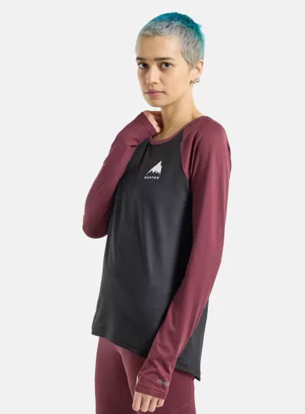 Damen Burton Roadie Base Layer Tech T-Shirt Funktionswäsche Und Unterkleidung