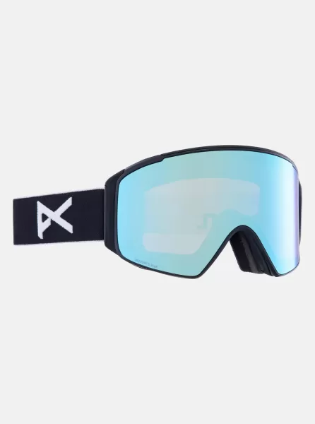 Anon M4S Low Bridge Fit Goggles (Cylindrical) + Bonus Lens + Mfi® Face Mask Damen Burton Ski- Und Snowboardbrillen