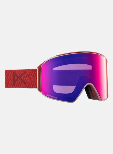 Burton Anon M4 Goggles (Cylindrical) + Bonus Lens + Mfi® Face Mask Ski- Und Snowboardbrillen Herren