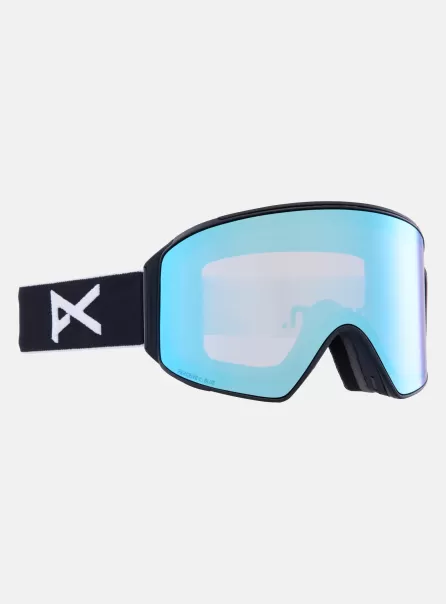 Ski- Und Snowboardbrillen Herren Burton Anon M4 Low Bridge Fit Goggles (Cylindrical) + Bonus Lens + Mfi® Face Mask