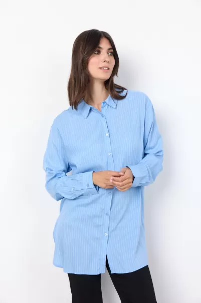 Soyaconcept Sc-Abbey 1 Hemd Blau Damen Blusen & Hemden Verkaufen