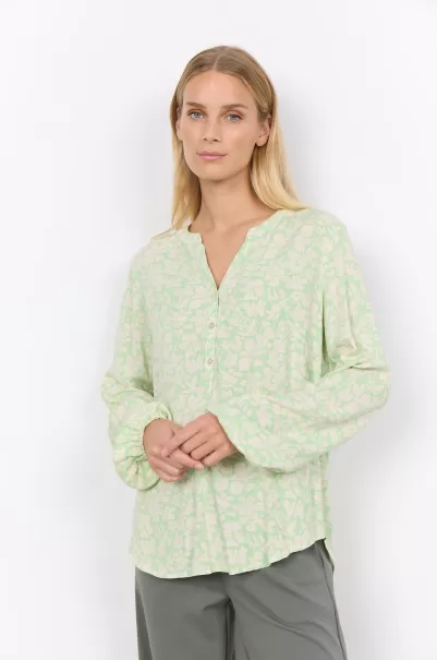 Sc-Adisa 1 Bluse Hellgrün Damen Das Günstigste Blusen & Hemden Soyaconcept