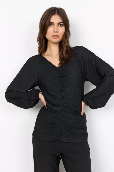 Neues Produkt Damen Sc-Vivia 1 Bluse Schwarz Blusen & Hemden Soyaconcept