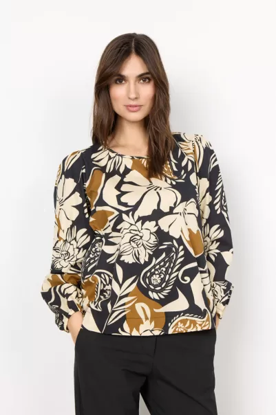 Neues Produkt Damen Sc-Tamaya 1 Bluse Camel Soyaconcept Blusen & Hemden