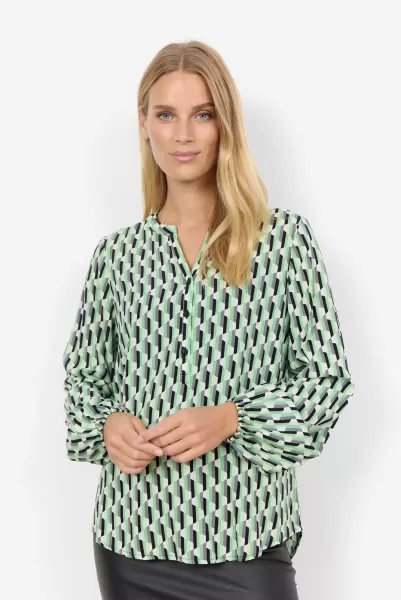Damen Blusen & Hemden Sc-Velda 1 Bluse Grün Präzision Soyaconcept
