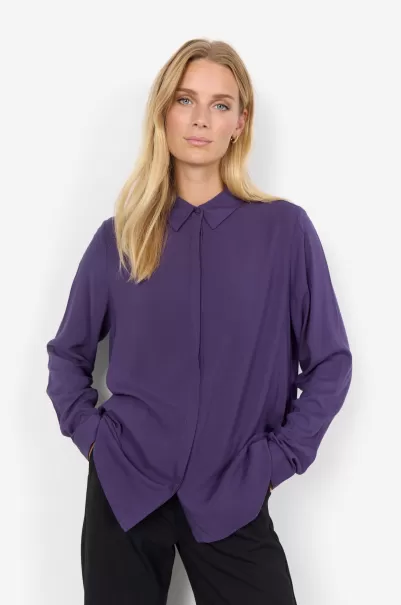Blusen & Hemden Material Sc-Radia 156 Hemd Violett Damen Soyaconcept