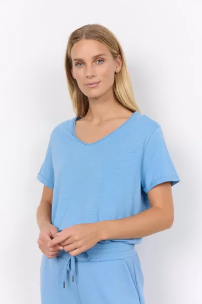 Umweltfreundlich T-Shirts & Tops Sc-Babette 1 T-Shirt Blau Damen Soyaconcept