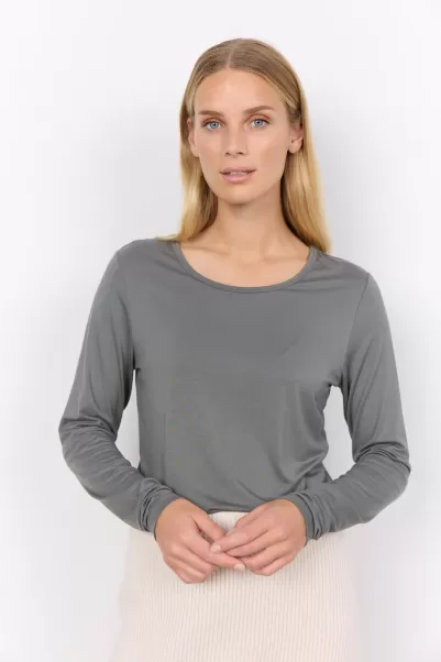 T-Shirts & Tops Damen Qualität Sc-Marica 221 T-Shirt Staubiges Grün Soyaconcept
