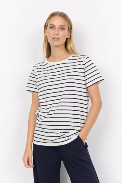 Soyaconcept T-Shirts & Tops Damen Preisgestaltung Sc-Derby Stripe 25 T-Shirt Navy