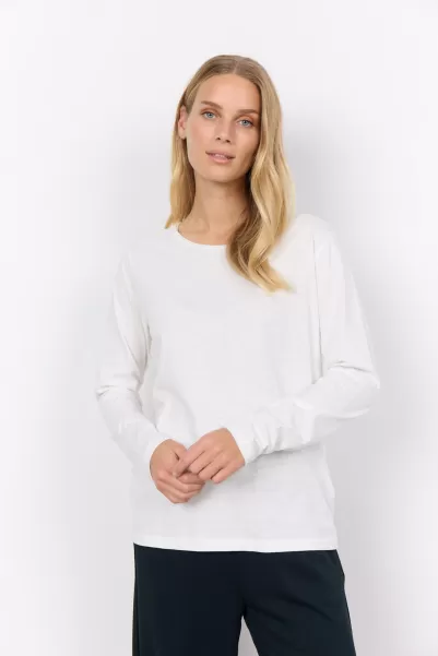 T-Shirts & Tops Norm Sc-Babette 54 T-Shirt Wollweiß Soyaconcept Damen