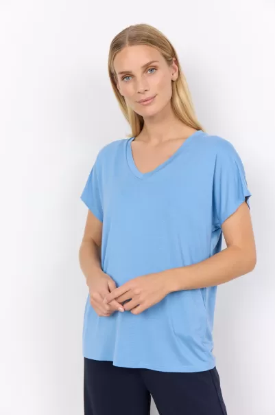 Soyaconcept Sc-Marica 32 T-Shirt Blau Geschäft Damen T-Shirts & Tops