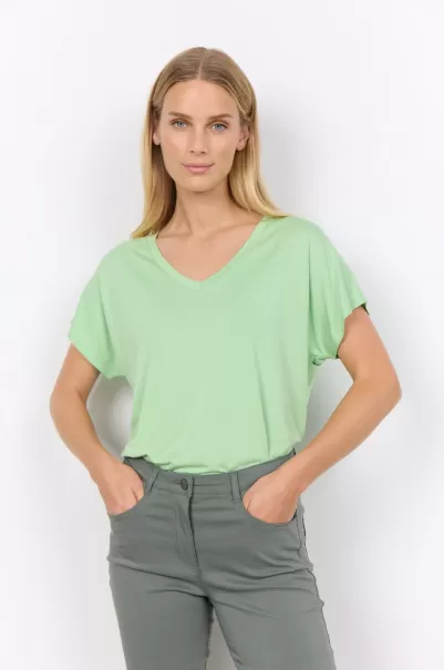 Qualität T-Shirts & Tops Damen Soyaconcept Sc-Marica 32 T-Shirt Hellgrün