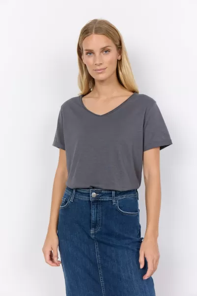 T-Shirts & Tops Damen Soyaconcept Neues Produkt Sc-Babette 1 T-Shirt Grau