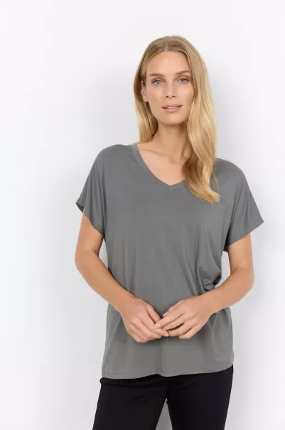 Bestellung T-Shirts & Tops Damen Soyaconcept Sc-Marica 32 T-Shirt Staubiges Grün