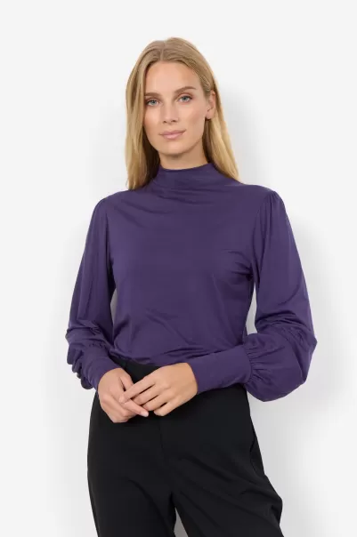 Soyaconcept T-Shirts & Tops Sc-Marica 268 T-Shirt Violett Damen Leistung