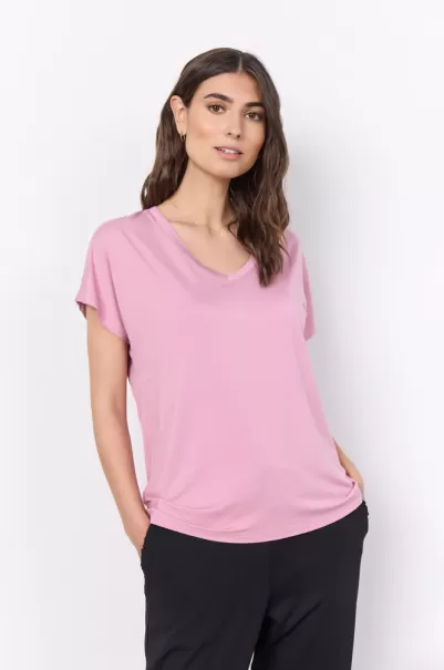 Sc-Marica 32 T-Shirt Rosa Konsumgut T-Shirts & Tops Damen Soyaconcept