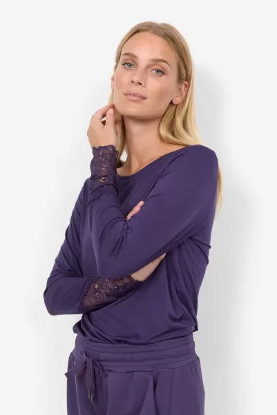 T-Shirts & Tops Komfort Soyaconcept Sc-Marica 226 T-Shirt Violett Damen