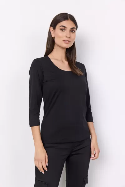 Damen T-Shirts & Tops Sc-Pylle 175 T-Shirt Schwarz Produktqualitätskontrolle Soyaconcept