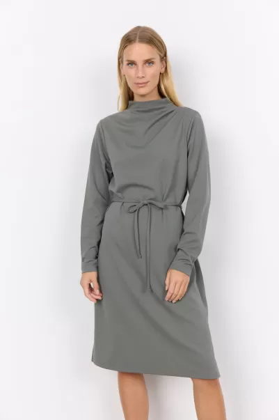 Damen Vielseitigkeit Sc-Siham 68 Kleid Staubiges Grün Kleider Soyaconcept