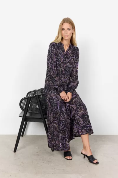 Produktstrategie Soyaconcept Damen Kleider Sc-Vica 3 Kleid Violett