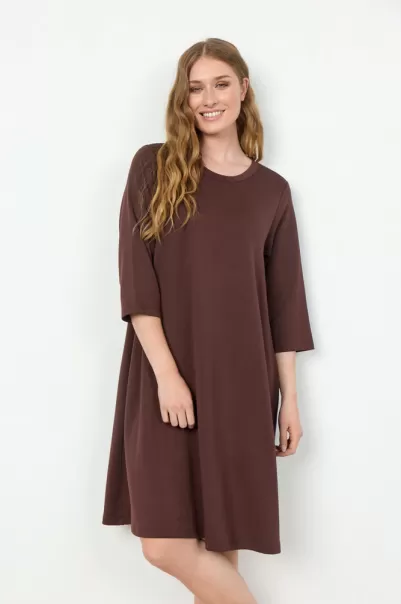 Modell Soyaconcept Kleider Damen Sc-Banu 155 Kleid Braun
