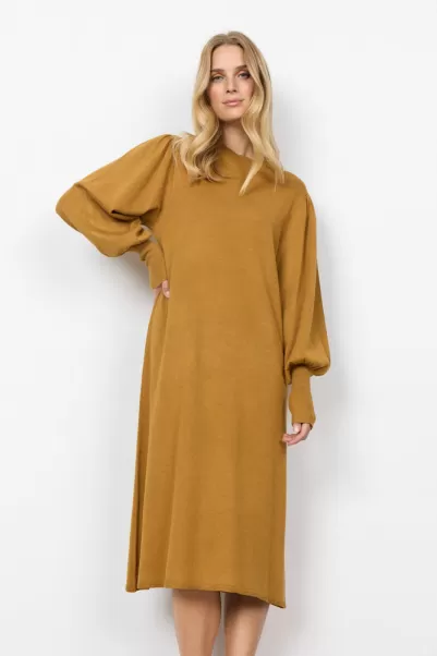 Kleider Damen Soyaconcept Kosten Sc-Dollie 741 Kleid Camel