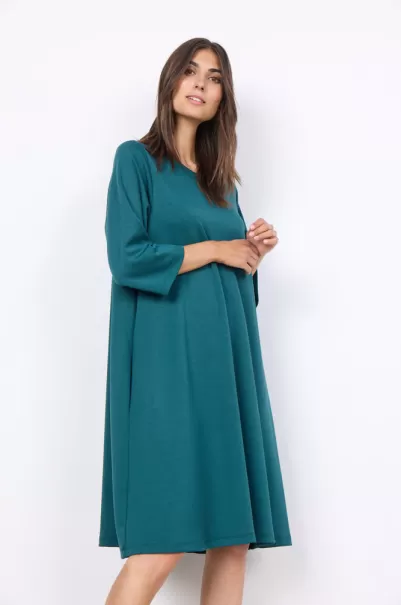Damen Kleider Soyaconcept Sc-Banu 155 Kleid Dunkelgrün Komfort