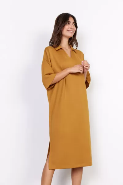 Soyaconcept Damen Kleider Preisverhandlung Sc-Banu 149 Kleid Camel