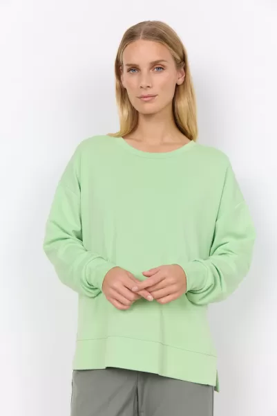 Popularität Damen Sc-Banu 164 Sweatshirt Hellgrün Soyaconcept Comfy Sweat