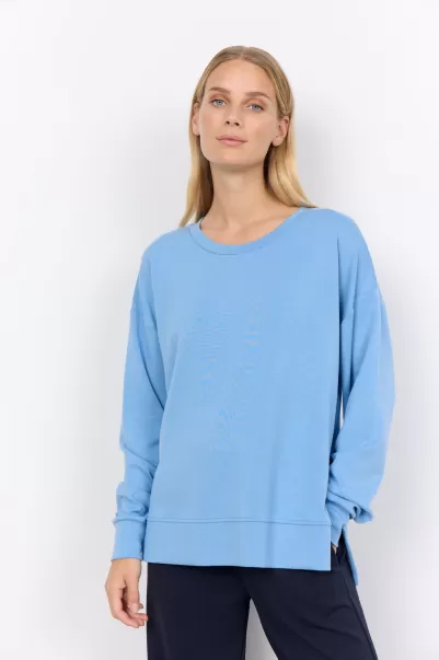 Soyaconcept Sc-Banu 164 Sweatshirt Blau Beschaffung Damen Comfy Sweat