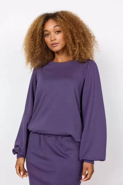 Sc-Banu 159 Sweatshirt Violett Sonderangebot Damen Comfy Sweat Soyaconcept