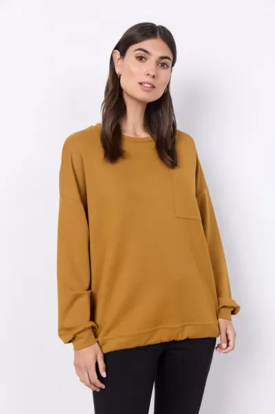 Sc-Banu 32 Sweatshirt Camel Damen Online-Shop Comfy Sweat Soyaconcept