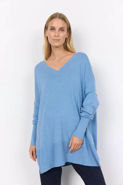 Soyaconcept Strick Waren Sc-Dollie 728 Pullover Blau Produktzertifizierung Damen