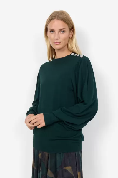 Soyaconcept Sc-Dollie 745 Pullover Dunkelgrün Damen Strick Waren Produktqualitätssicherung