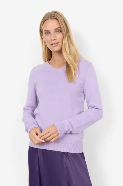 Damen Strick Waren Sc-Blissa 14 Pullover Violett Soyaconcept Kunde