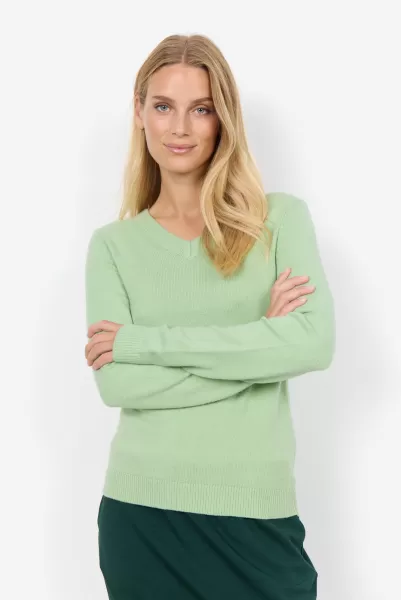 Strick Waren Damen Sc-Blissa 14 Pullover Grün Soyaconcept Innovation